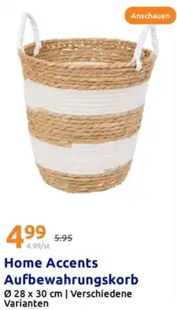 Action Home Accents Aufbewahrungskorb Angebot