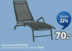 JYSK Sonnenliege NORDSTRAND Angebot
