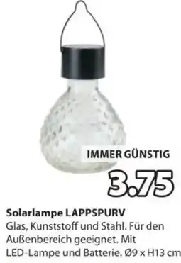 JYSK Solarlampe LAPPSPURV Angebot