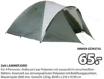 JYSK Zelt LAMMEFJORD Angebot