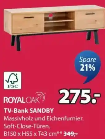 JYSK TV-Bank SANDBY Angebot