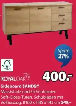 JYSK Sideboard SANDBY Angebot