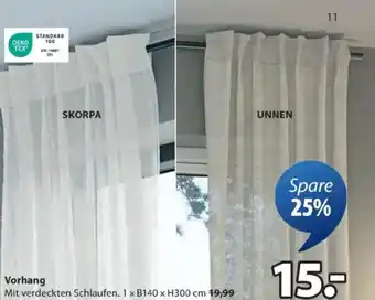 JYSK Vorhang Angebot