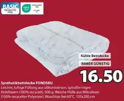 JYSK Synthetikbettdecke FONDSBU Angebot