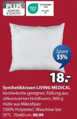 JYSK Synthetikkissen LIVING MEDICAL Angebot