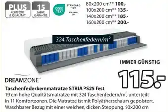 JYSK Taschenfederkernmatratze STRIA PS25 fest Angebot