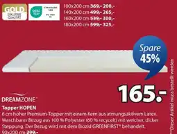 JYSK DREAMZONE Topper HOPEN Angebot