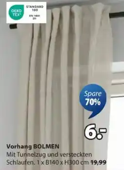 JYSK Vorhang BOLMEN Angebot