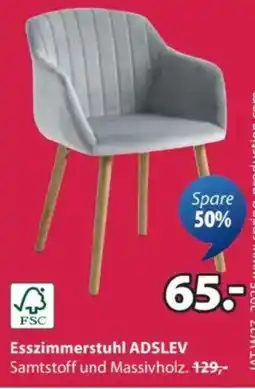 JYSK Esszimmerstuhl ADSLEV Angebot