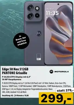 Cosmos Edge 50 Neo 512GB PANTONE Grisaille Angebot