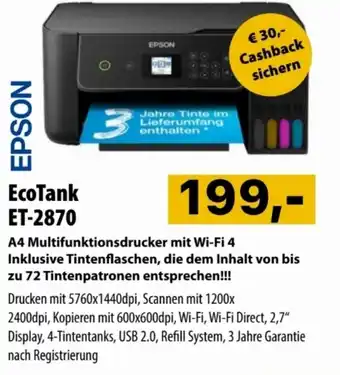 Cosmos EPSON EcoTank ET-2870 Angebot