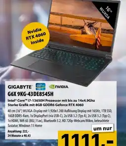 Cosmos GIGABYTE G6X 9KG-43DE854SH Angebot