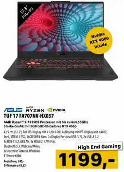 Cosmos TUF 17 FA707NV-HX037 Angebot