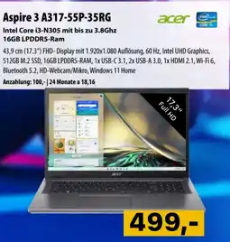 Cosmos acer Aspire 3 A317-55P-35RG Angebot