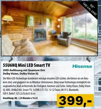 Cosmos Hisense 55U6NQ Mini LED Smart TV Angebot
