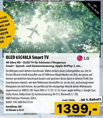 Cosmos LG OLED 65C48LA Smart TV Angebot