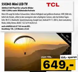 Cosmos TCL 55C843 Mini LED TV Angebot