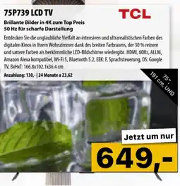 Cosmos TCL 75P739 LCD TV Angebot