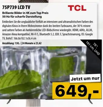 Cosmos TCL 75P739 LCD TV Angebot