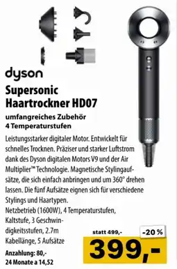 Cosmos dyson Supersonic Haartrockner HD07 Angebot