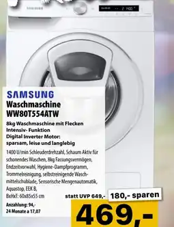Cosmos SAMSUNG Waschmaschine WW80T554ATW Angebot