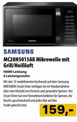 Cosmos SAMSUNG MC28H5015AK Mikrowelle mit Grill/Heißluft Angebot
