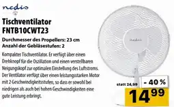 Cosmos nedis Tischventilator FNTB10CWT23 Angebot