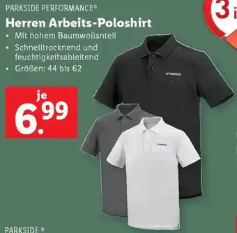 Lidl PARKSIDE PERFORMANCE Herren Arbeits-Poloshirt Angebot