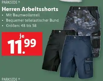 Lidl PARKSIDE Herren Arbeitsshorts Angebot