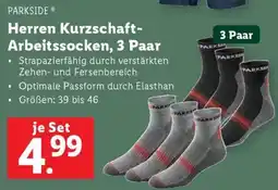 Lidl PARKSIDE Herren Kurzschaft- Arbeitssocken Angebot