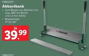 Lidl PARKSIDE Abkantbank Angebot