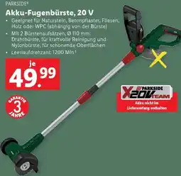 Lidl PARKSIDE Akku-Fugenbürste Angebot