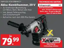 Lidl PARKSIDE PERFORMANCE Akku-Kombihammer Angebot