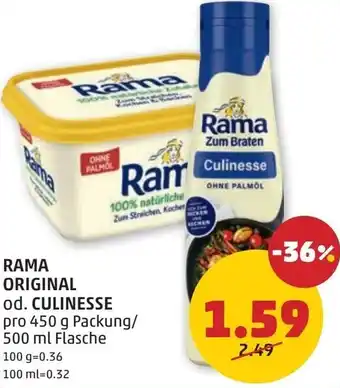 PENNY Rama original od. culinesse Angebot