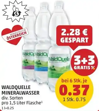 PENNY Waldquelle mineralwasser Angebot