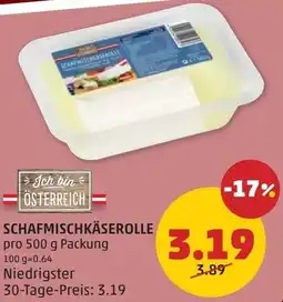 PENNY Schafmischkäserolle Angebot