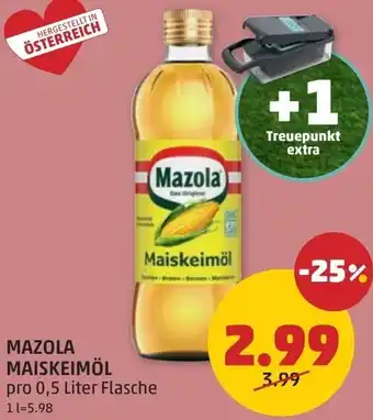 PENNY Mazola maiskeimöl Angebot