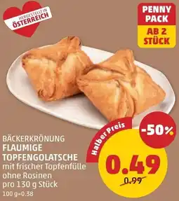 PENNY Bäckerkrönung flaumige topfengolatsche Angebot