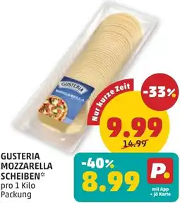 PENNY Gusteria mozzarella scheiben Angebot