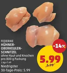 PENNY Federike hühner oberkeulen schnitzel Angebot