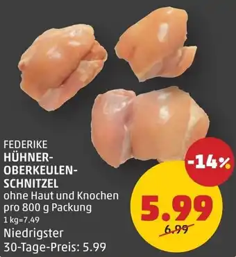 PENNY Federike hühner oberkeulen schnitzel Angebot