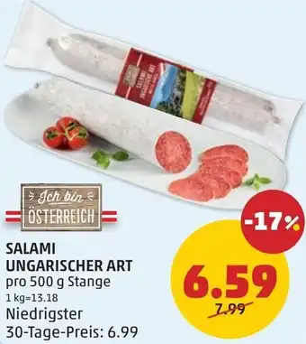 PENNY Salami ungarischer art Angebot