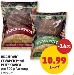 PENNY Brajlovic cevapcici od. pljeskavica Angebot