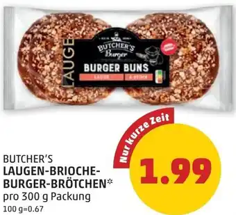 PENNY Butcher's laugen-brioche- burger-brötchen Angebot