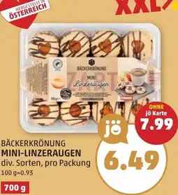 PENNY Bäckerkrönung mini-linzeraugen Angebot