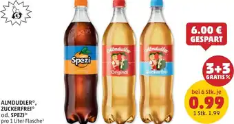 PENNY Almdudler, zuckerfrei od. spezi Angebot