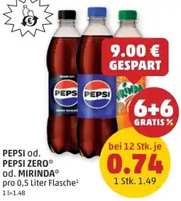 PENNY PEPSI od. PEPSI ZERO od. MIRINDA Angebot