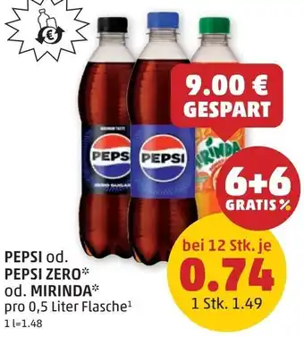 PENNY PEPSI od. PEPSI ZERO od. MIRINDA Angebot