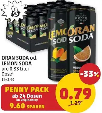 PENNY Oran soda od. lemon soda Angebot