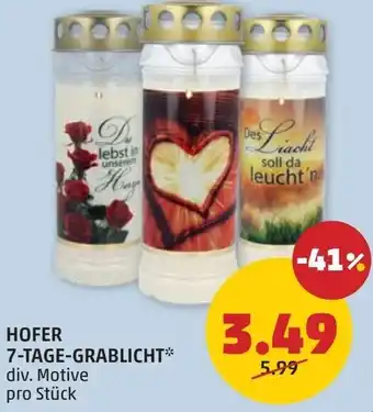 PENNY Hofer 7-tage-grablicht Angebot